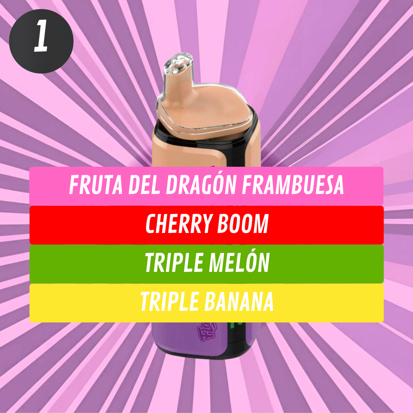Vaper 120.000 Caladas 4 sabores en 1 FLOZZY 1