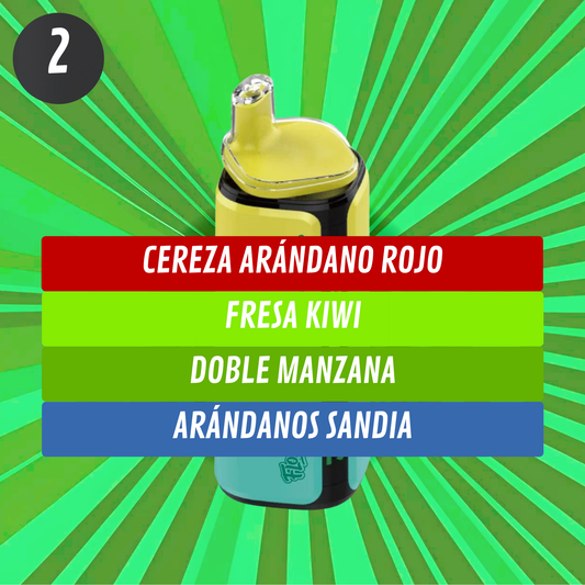 Vaper 120.000 Caladas 4 sabores en 1 FLOZZY 2