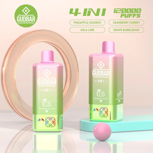 Vaper 120.000 Caladas 4 sabores en 1 GUDBAR